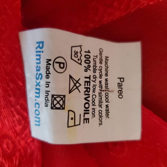 Rima Rainbow Bright Multicolor Pareo Sarong Beach Cover Up Wrap Pride Fringe - Picture 7 of 12